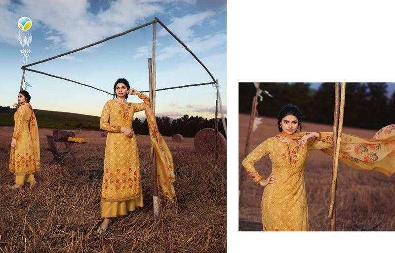 Vinay Fashion Fusion Vol 2 Georgette With Heavy Embroidery Work Exclusive Printed Fancy Casual Wear Salwar Kameez