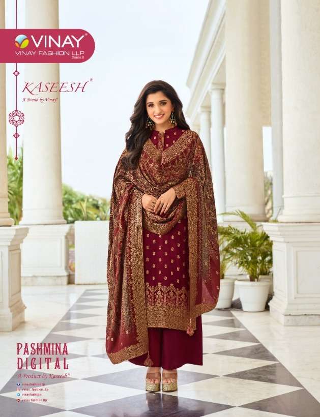 Vinay Fashion Pashmina Digital Jacquard Top With Digital Print Salwar Suit