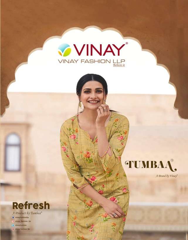 Vinay Fashion Tumbaa Refresh Digital Printed Stylish Designer Kurti