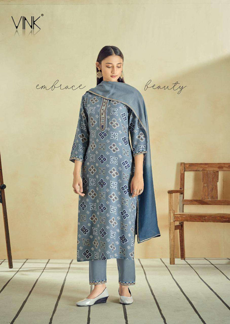 Vink By Symphony Muslin Fancy Printed Latest Collection Casual Wear Exclusive Fancy Kurtis