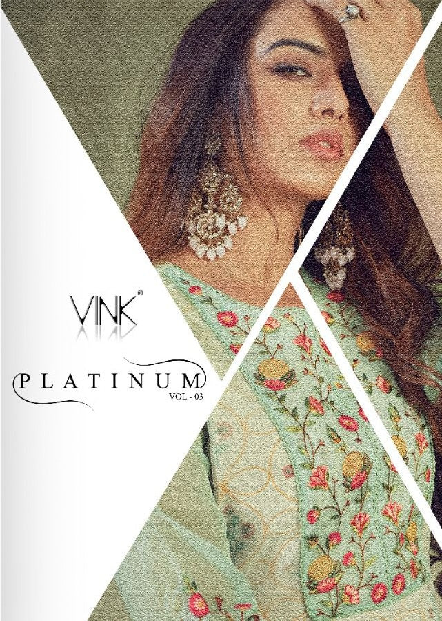 Vink Collection Platinum Vol 3 Oraganza Kurta And Cotton Inner Kurti
