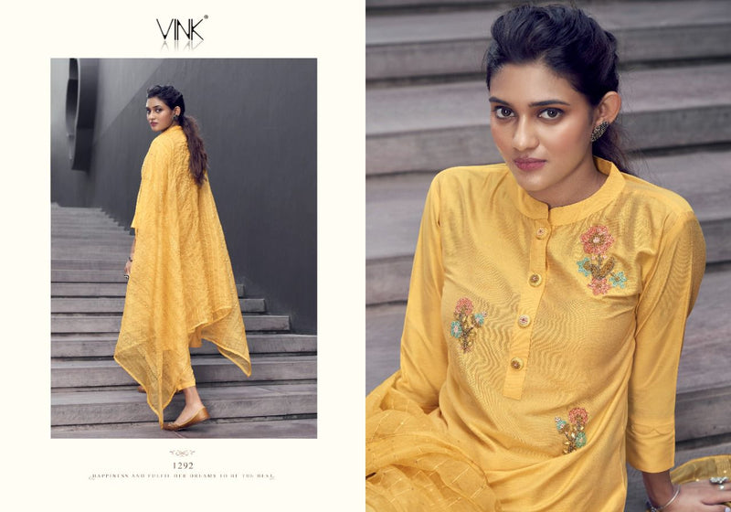 Vink Fashion Victoria Organza Hand Work Fancy Kurti