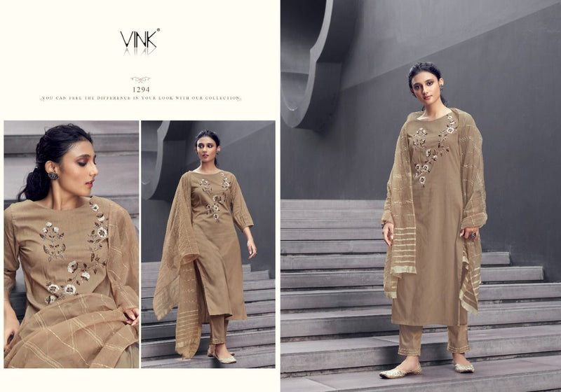 Vink Fashion Victoria Organza Hand Work Fancy Kurti
