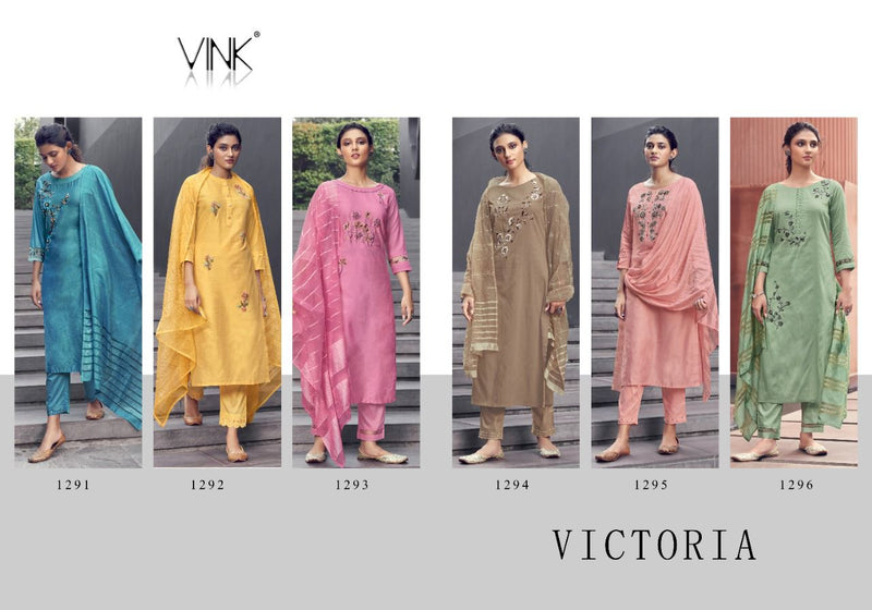 Vink Fashion Victoria Organza Hand Work Fancy Kurti