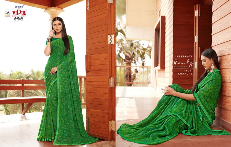 Vipul Fashion Mohini Georgette Fancy Look Printed Saree