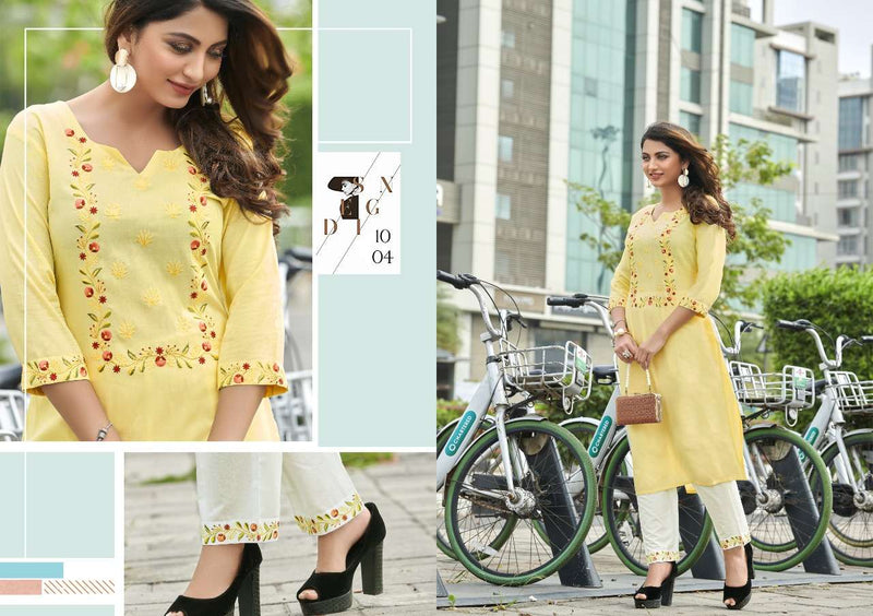 Vitara Amorina Heavy Rayon With Embroiderd Work Kurti