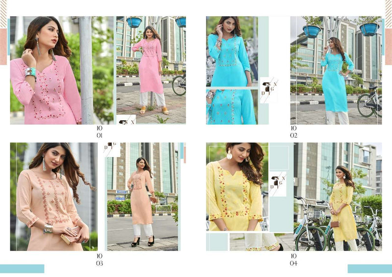 Vitara Amorina Heavy Rayon With Embroiderd Work Kurti