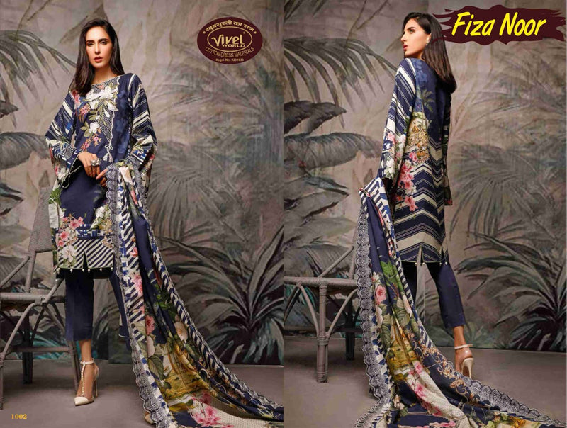 Vivel Words Fiza Noor Lawn Collection Vol 1 Pure Cotton Salwar Suit