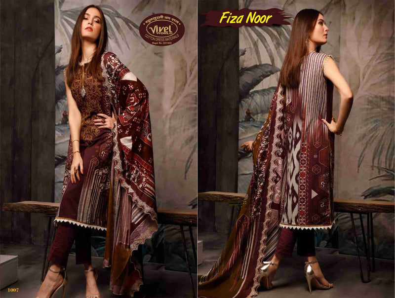 Vivel Words Fiza Noor Lawn Collection Vol 1 Pure Cotton Salwar Suit