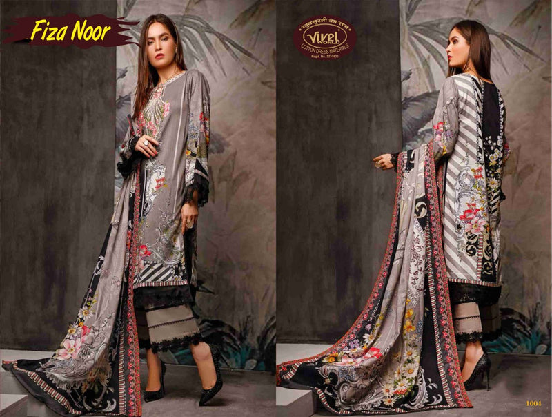 Vivel Words Fiza Noor Lawn Collection Vol 1 Pure Cotton Salwar Suit