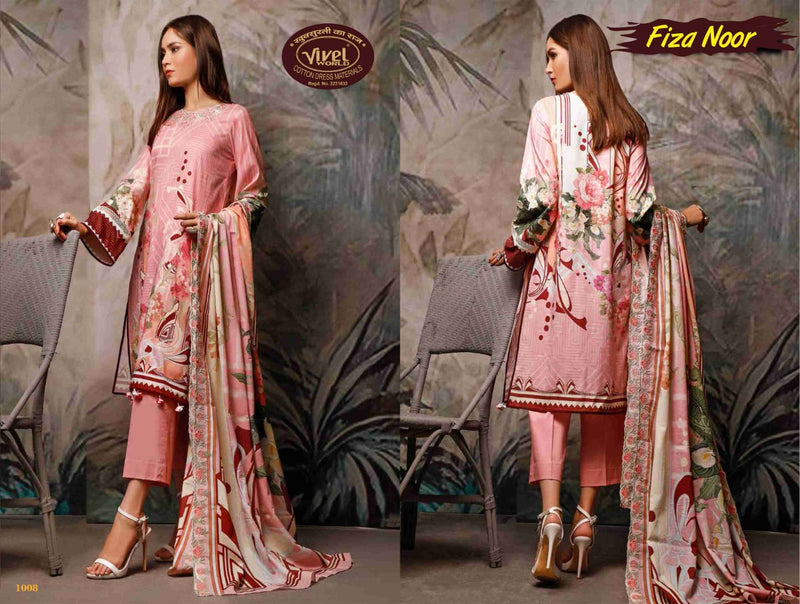 Vivel Words Fiza Noor Lawn Collection Vol 1 Pure Cotton Salwar Suit