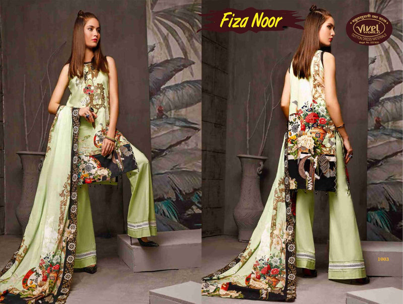 Vivel Words Fiza Noor Lawn Collection Vol 1 Pure Cotton Salwar Suit