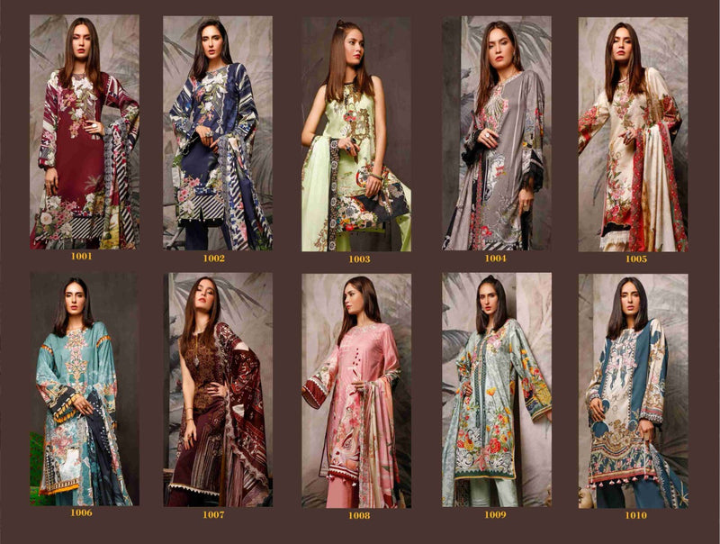 Vivel Words Fiza Noor Lawn Collection Vol 1 Pure Cotton Salwar Suit