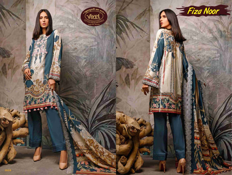 Vivel Words Launched Fiza Noor Lawn Collection Vol 1 Pure Cotton Salwar Suit