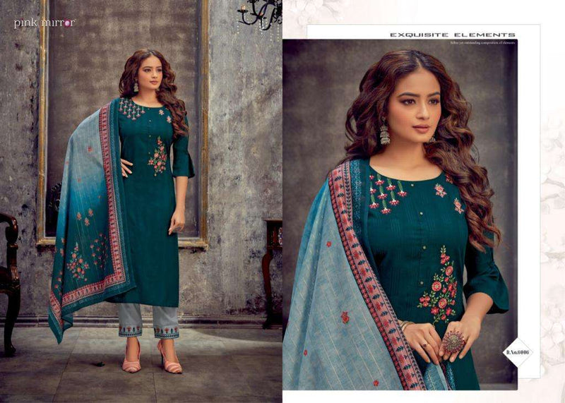 Vogue Vol 6 By Pink Mirror Viscose With Embroidery Work Exclusive Fancy Party Wear Readymade Kurtis