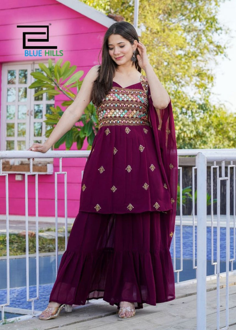 Wedding Party Wear Cotton Organza Digital Printed Straight Kurti Pant &  Dupatta | eBay