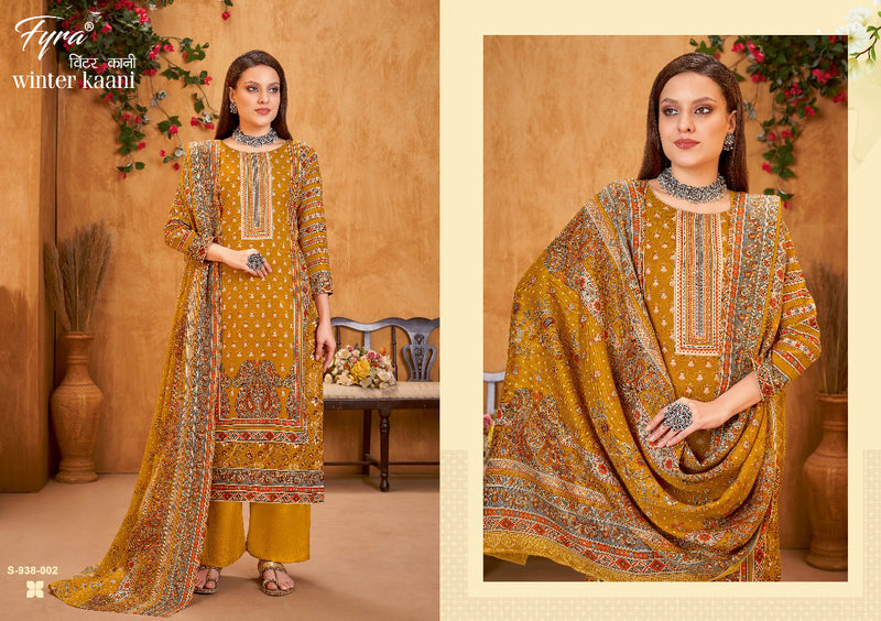Fyra Winter Kaani Pashmina With Heavy Printed Work Stylish Designer Casual Salwar Kameez
