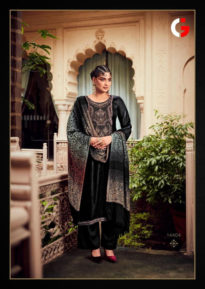 Gull Jee Wintery Velvet With Beautiful Embroidery Work Stylish Designer Festive Wear Salwar Kameez