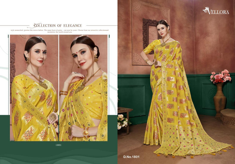 Kesari Exports Vellora Saree Vol.8 Cotton Silk Saree Collection In Banarasi Silk