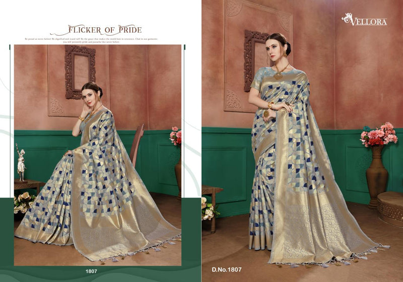 Kesari Exports Vellora Saree Vol.8 Cotton Silk Saree Collection In Banarasi Silk