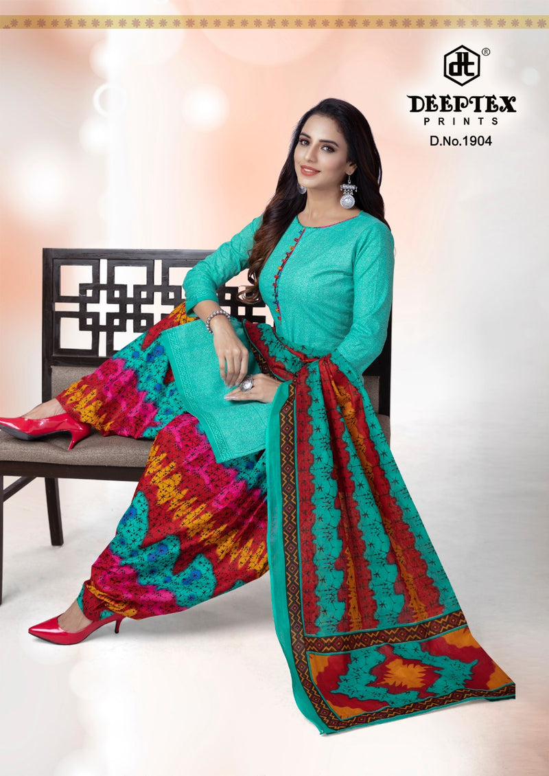 Deeptex Prints Pichkari Vol 19 Cotton Printed Patiala Style Fancy Stylish Party Wear Salwar Suits