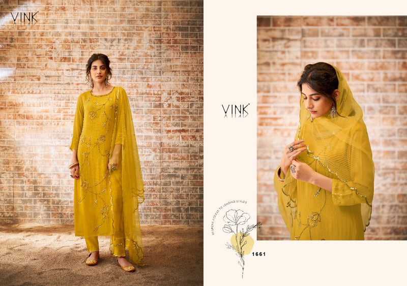 Zia By Vink Dno 1661 To 1666 Heavy Georgette stylish Designer Party Wear Kurti