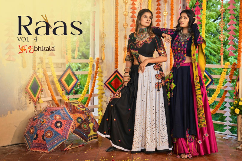 Shubhkala Raas Vol 4 Fancy With Embroidery Work Navratri Collection Stylish Designer Chaniya Choli