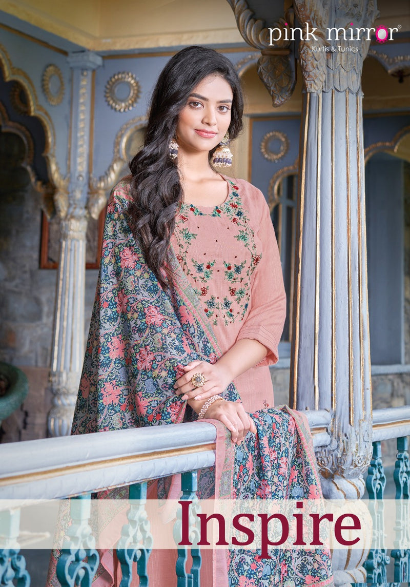 Pink Mirror Dno 1001 To 1006 Viscose Stylish Designer Party Wear Kurti with Dupatta