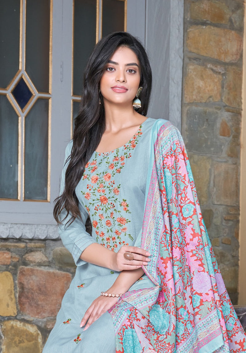 Pink Mirror Dno 1001 To 1006 Viscose Stylish Designer Party Wear Kurti with Dupatta