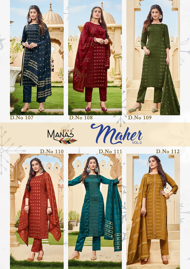 Manas Fab Maher Vol 2 Viscose With Hand Work Stylish Designer Party Wear Fancy Kurti