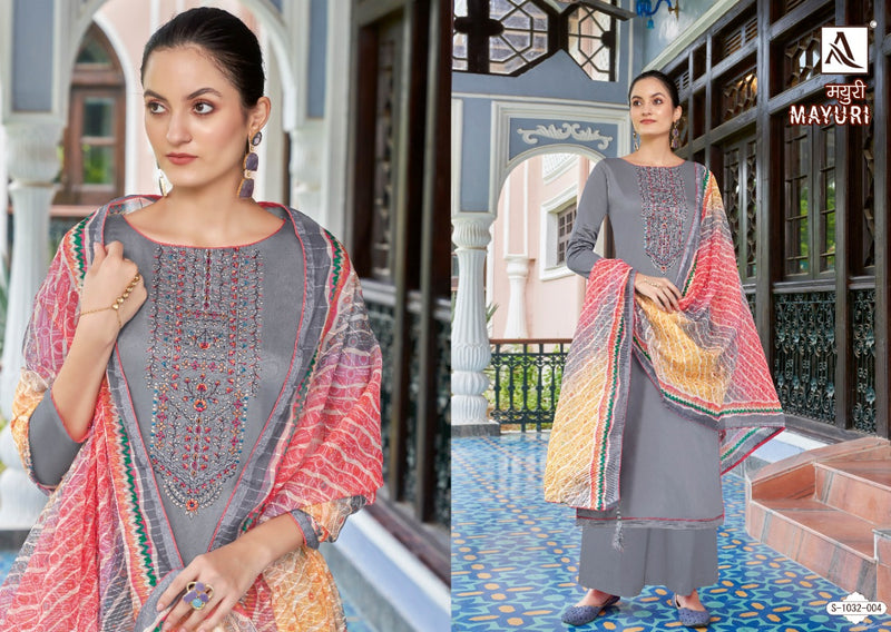 Alok Suit Mayuri Jam Cotton With Heavy Embroidery Work Stylish Designer Casual Look Salwar Suit
