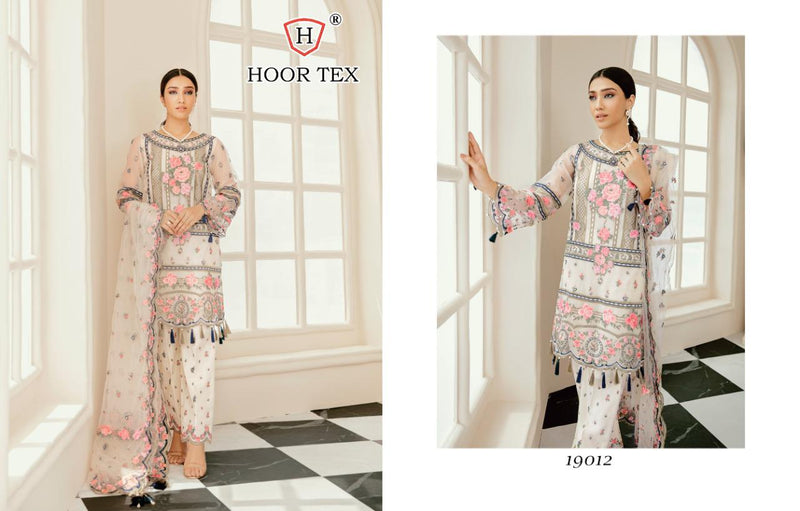 Hoor Tex Super Hit Designs 19012 Partywear Stylish Salwar Kameez