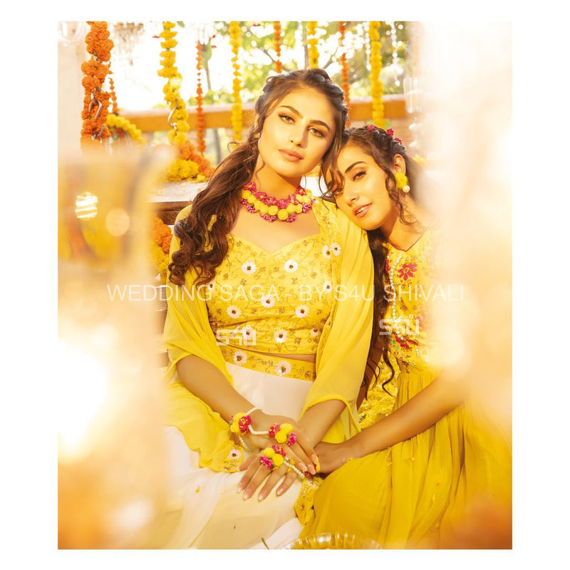 S4u Shivali Haldi Wedding Saga Fancy Designer Festival Wear Singles Collection