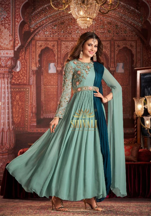 Shivali Fashion Nazaara 104 Fancy Designer Handwork Partywear Gown