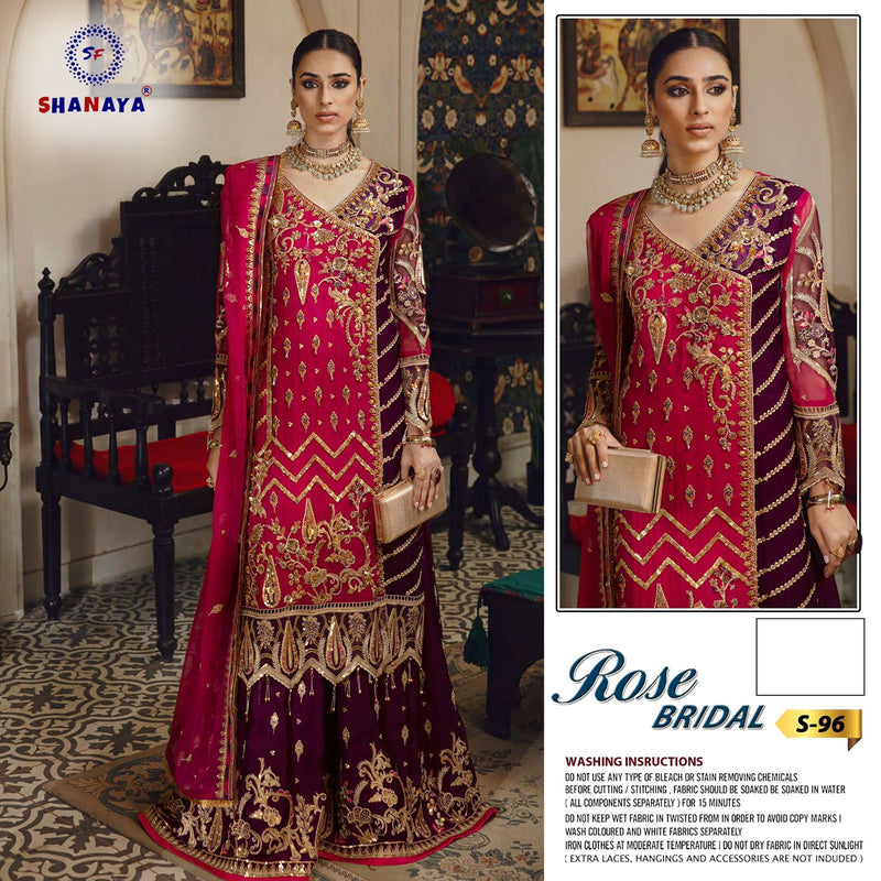 Shanaya Rose Bridel S-96 Fox Georgette Designer Wedding Wear Salwar Kameez