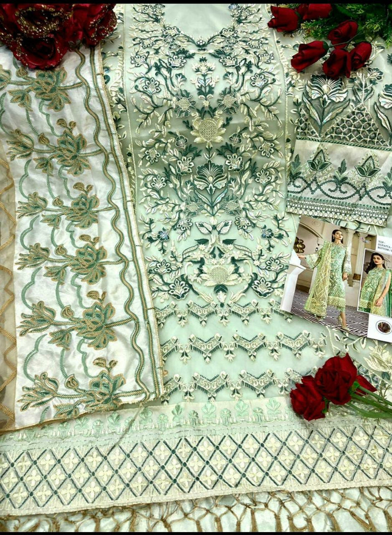 Shree Fab S 367 Butterfly Net Stylish Embroidery Designer Wear Salwar Kameez