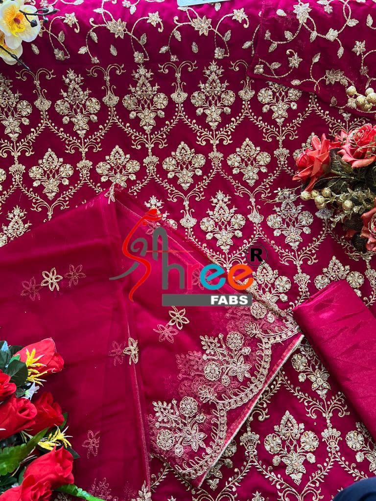 Shree Fab S 488 Butterfly Net Stylish Embroidery Designer Wear Pakistani Salwar Kameez