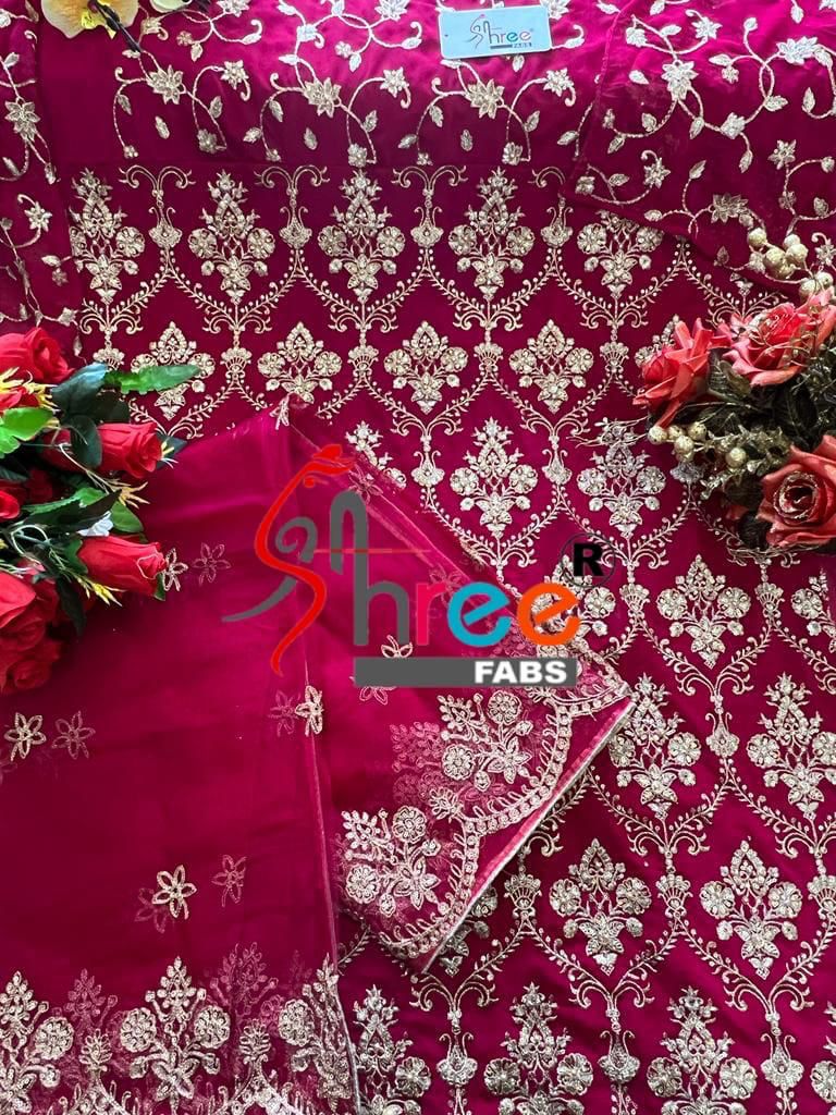 Shree Fab S 488 Butterfly Net Stylish Embroidery Designer Wear Pakistani Salwar Kameez