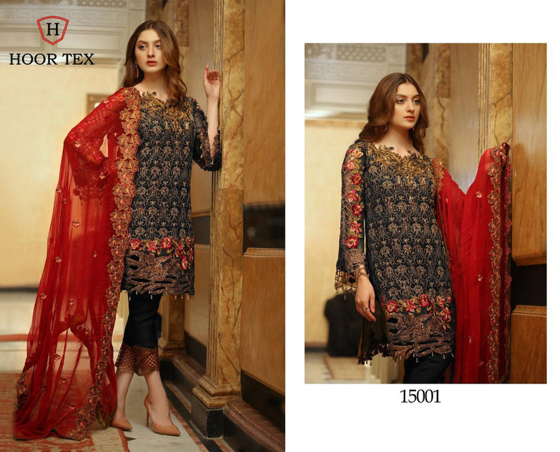 Hoor Tex Dno-15001 Heavy Georgette Stylish Designer Wear Pakistani Salwar Suit