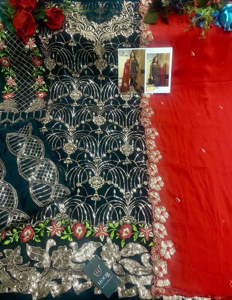 Hoor Tex Dno-15001 Heavy Georgette Stylish Designer Wear Pakistani Salwar Suit