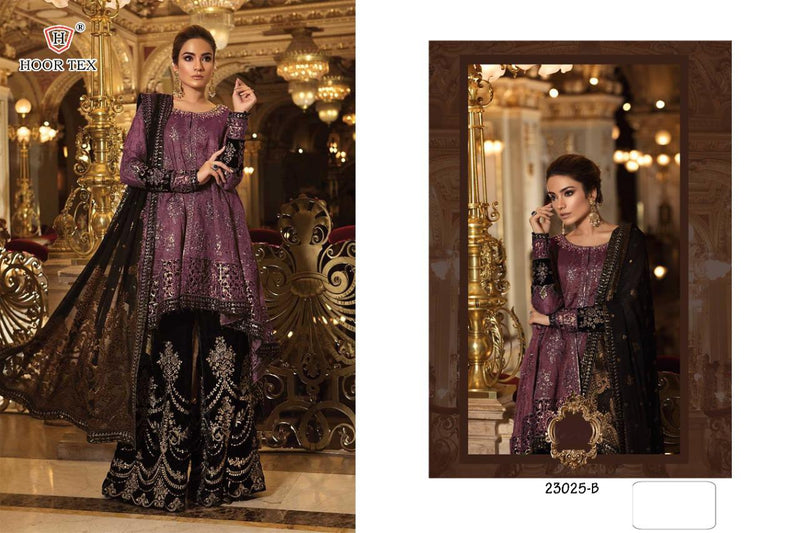 Hoor Tex Dno 23025 B Fox Georgette With Heavy Embroidery Pakistani Style Salwar Kameez