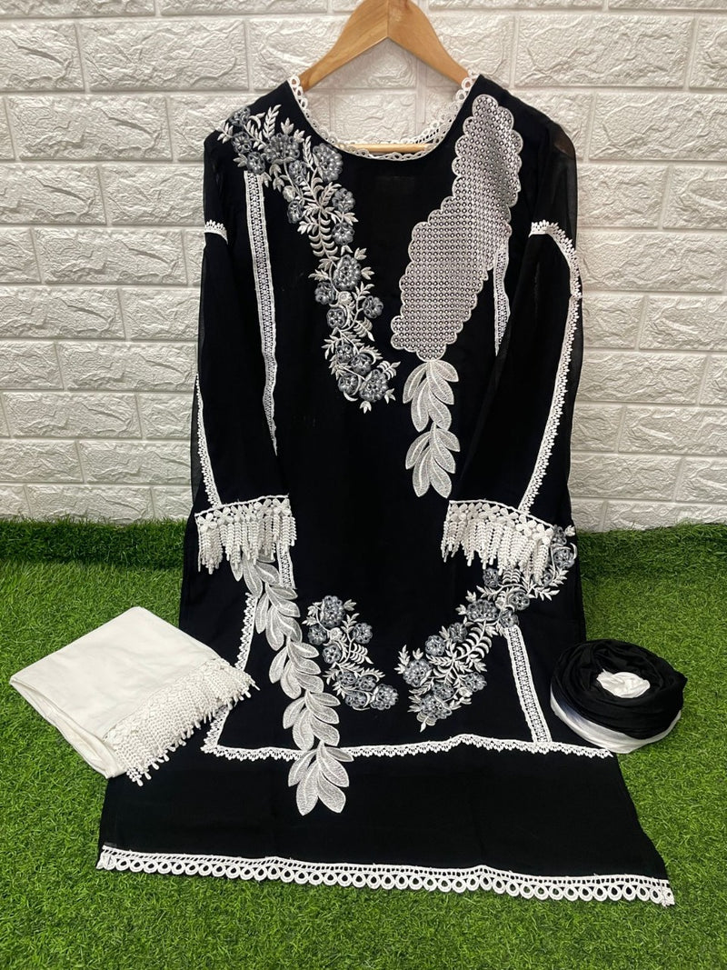 Naimat Fashion Studio Nfs 1017 A Georgette With Embroidery Stylish Designer Wear Pret Kurti
