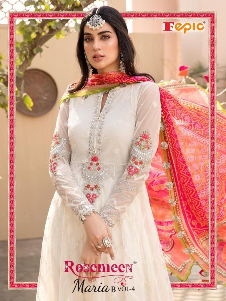Fepic Rosemeen Maria B Vol 4 Dno 2125 Cotton With Embroidery Stylish Designer Wear Salwar Kameez
