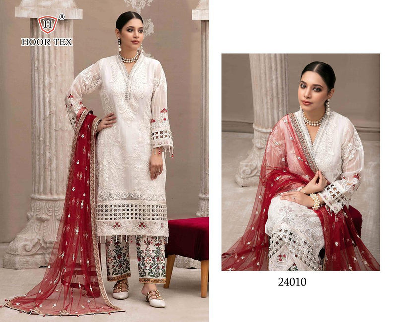 Hoor Tex Dno 24010 Heavy Georgette With Embroidery Stylish Designer Party Wear Salwar Kameez