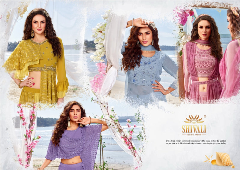 Shivali Fashion Khwaab Georgette Stylish Designer Party Wear Indo Western