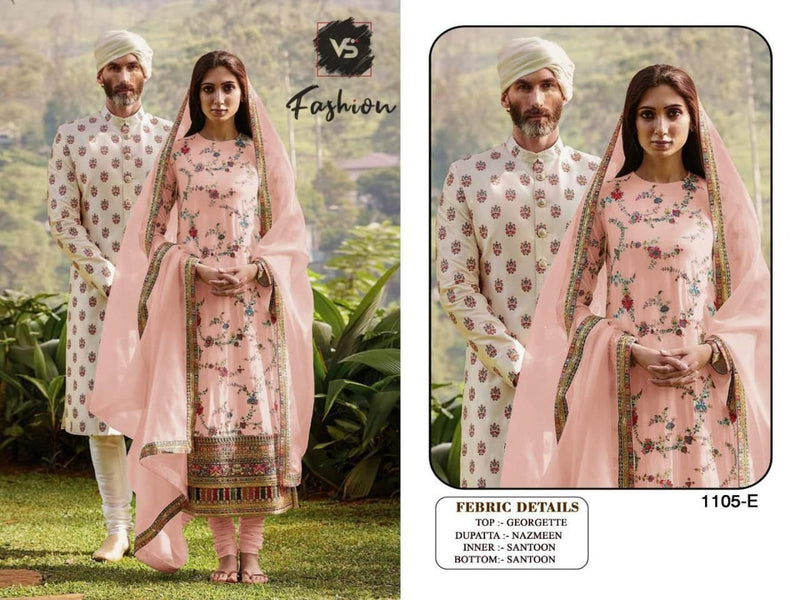 Vs Fashion Dno 1105 E Georgette Stylish Festival Wear Designer Salwar Suit