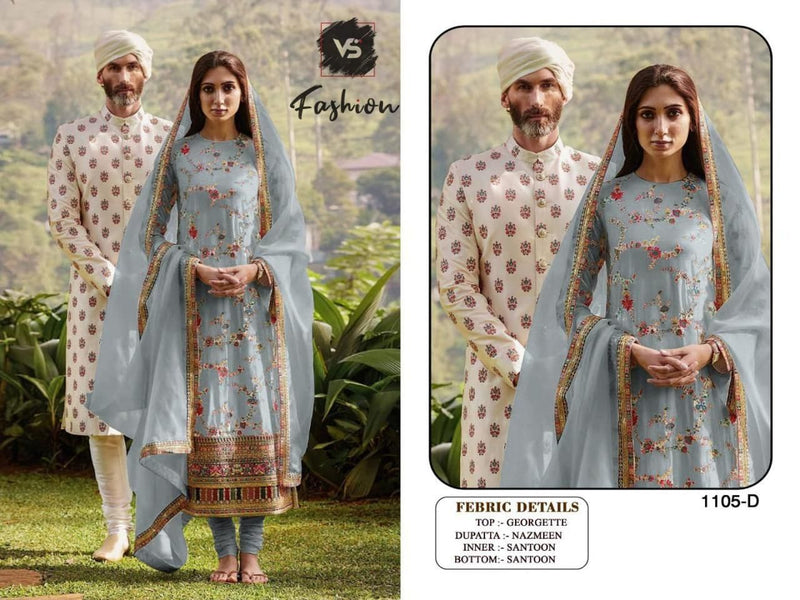 Vs Fashion Dno 1105 D Georgette Stylish Festival Wear Designer Salwar Suit