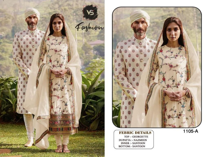 Vs Fashion Dno 1105 A Georgette Stylish Festival Wear Designer Salwar Suit