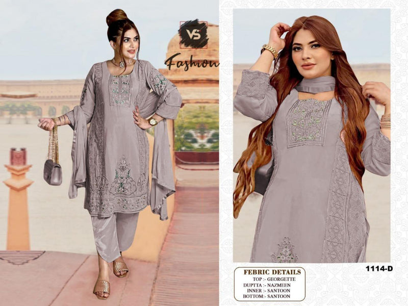Vs Fashion Dno 1114 D Georgette Stylish Designer Pakistani Style Salwar Suit