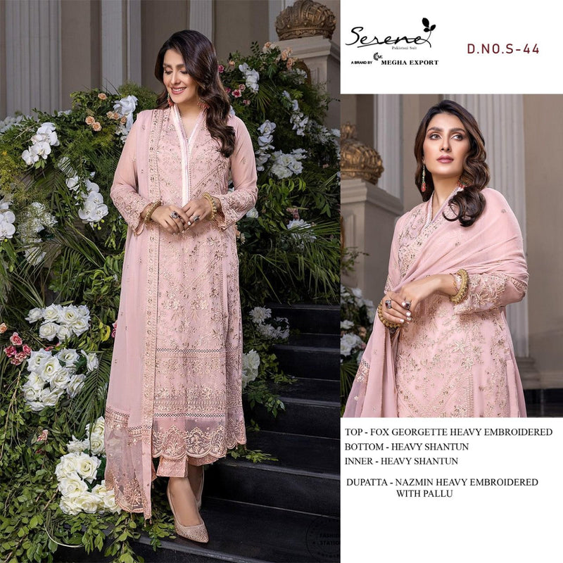 Serene Dno S 44 Faux Georgette Stylish Designer Party Wear Salwar Suit